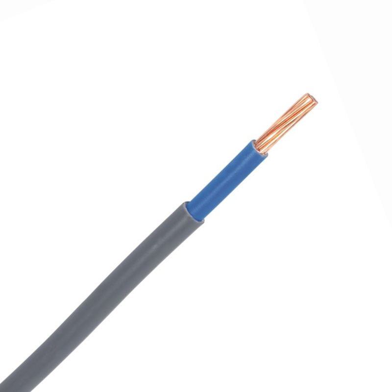 Grey 1.5mm 16A Blue Meter Tails 6181Y Round PVC/PVC Harmonised Cable - 10m