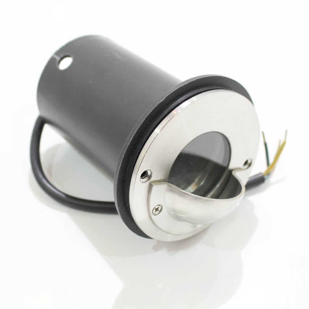 Round Stainless Steel Walkover Light with Half Lip