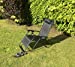 Textilene Reclining Chair, All Black