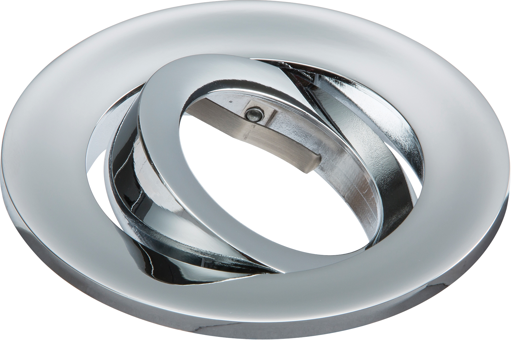 Evolve Fire Rated Twist & Lock Downlight Tilt Trim Bezel - Chrome