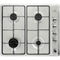 60cm 4 Burner Gas Hob, Stainless Steel