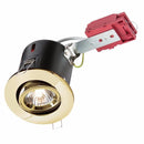 GU10 50W 230V LED Compatible IC Fire Rated Tilting Downlight - Brushed Chrome