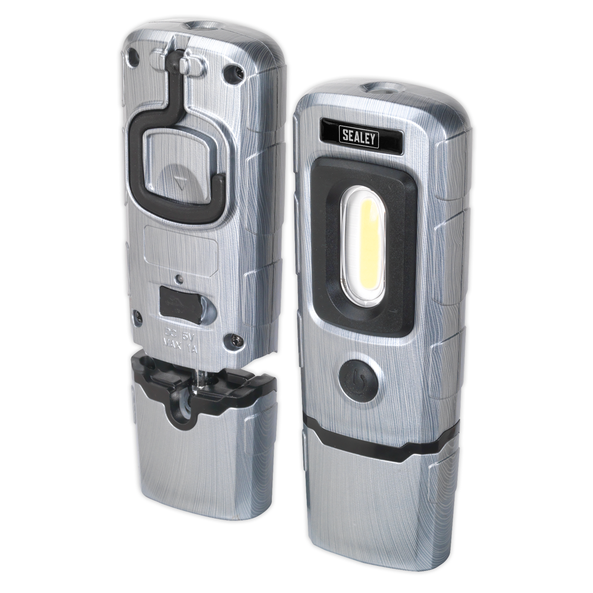 Rechargeable LED 360 Inspection Lamp - Brushed Aluminium