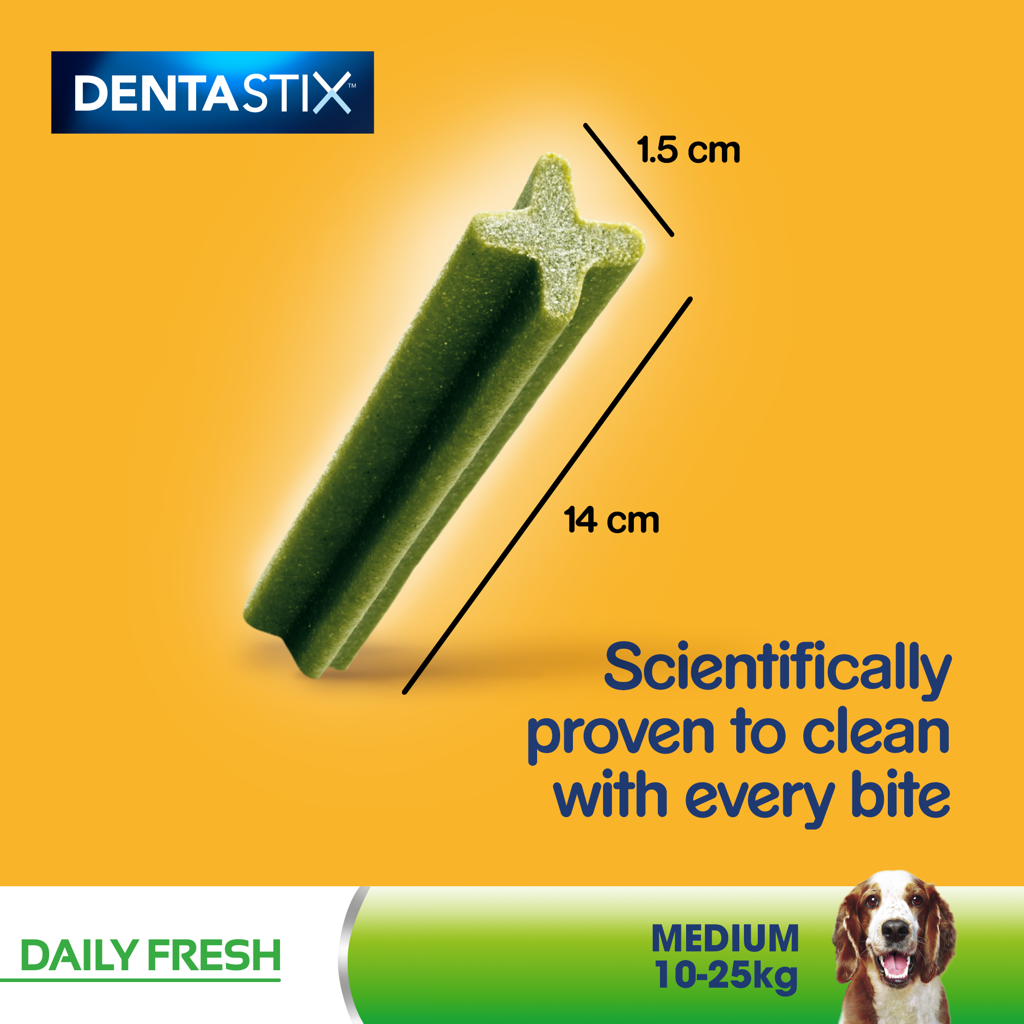 Dentastix Fresh Daily Dental Chews Medium Dog 28 Sticks x 4 Pack
