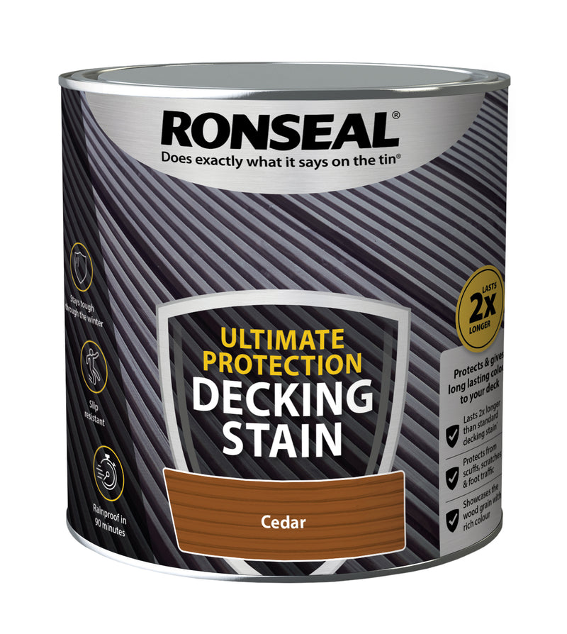 Ultimate Protection Decking Stain 2.5L - Cedar