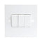 10A White 3G 2 Way 230V Electric Wall Plate Switch