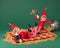 12 Vinyl Head Elf in Red Clothes - 2 Pack