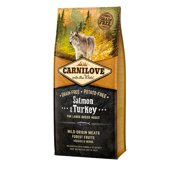 Carnilove LB Adult Dog Food 12KG - Salmon & Turkey