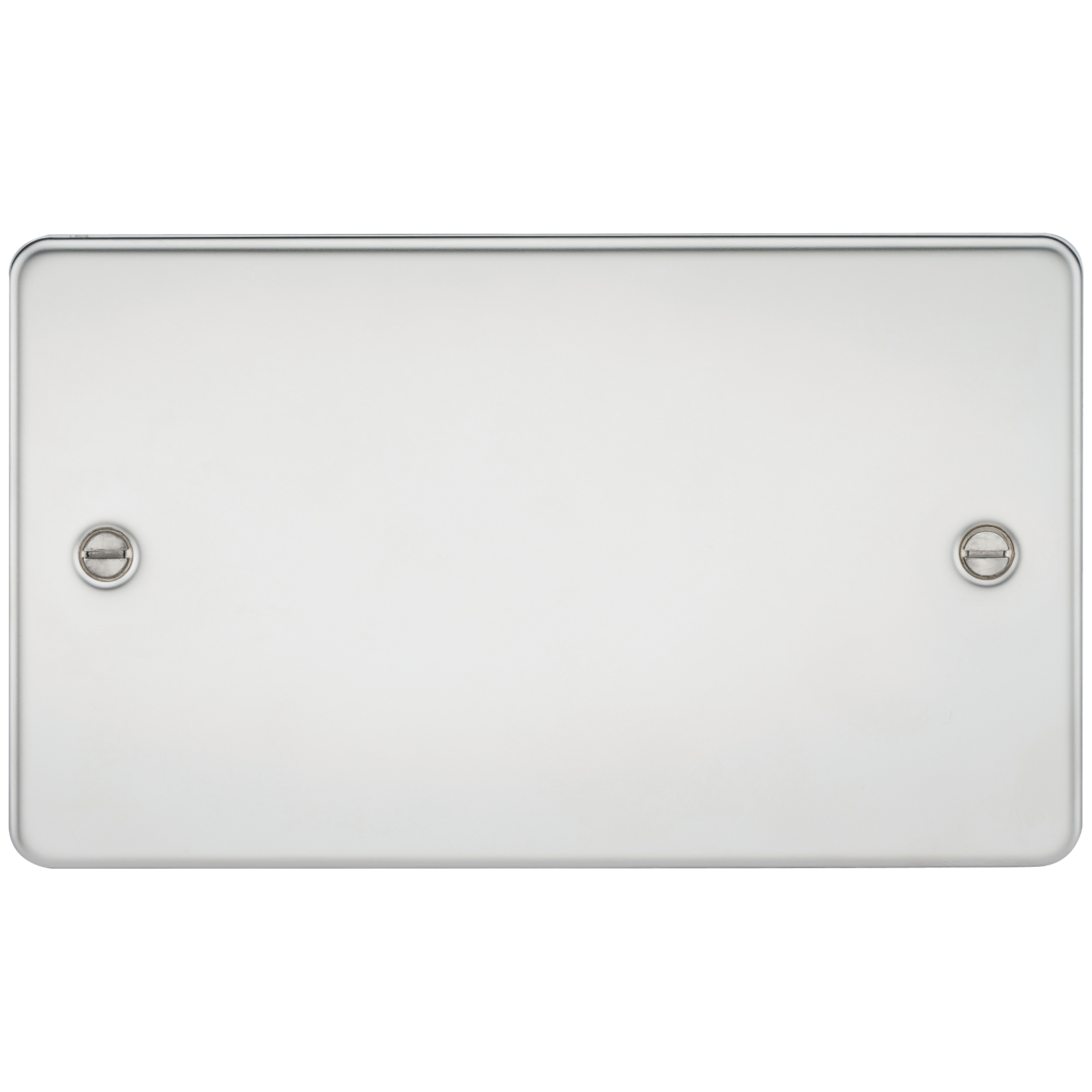 Flat Plate 2G blanking plate - polished chrome
