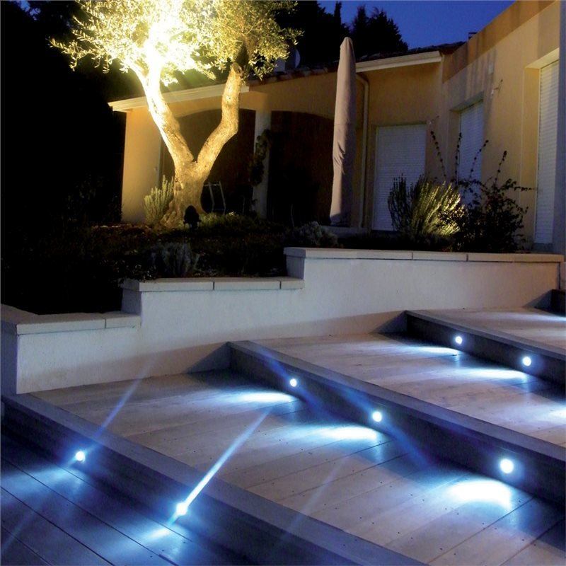 4 x 0.5W LED LV Stainless Steel Decking Light