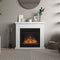 Frode Fireplace Frame, Pure White