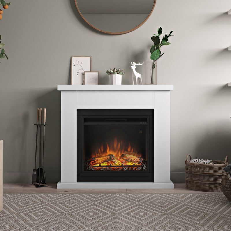 Frode Electric Fireplace, Pure White, Mantel Only