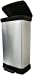 50L Metal Effect Pedal Deco Bin - Silver