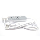 3 Gang Switched Grey Extension Lead