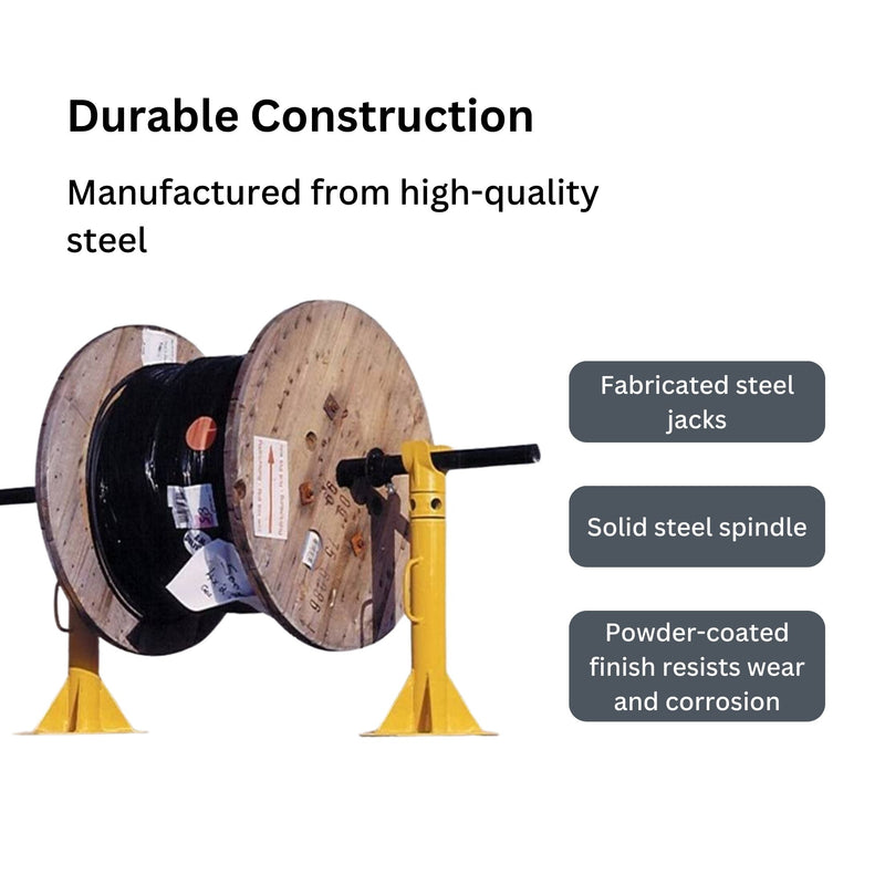 3 Tonne Cable Jack Drum Dispenser De-reeling Stand