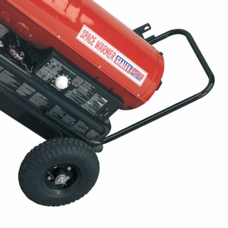 Portable Space Warmer Diesel Heater 100kBtu/hr with Wheels