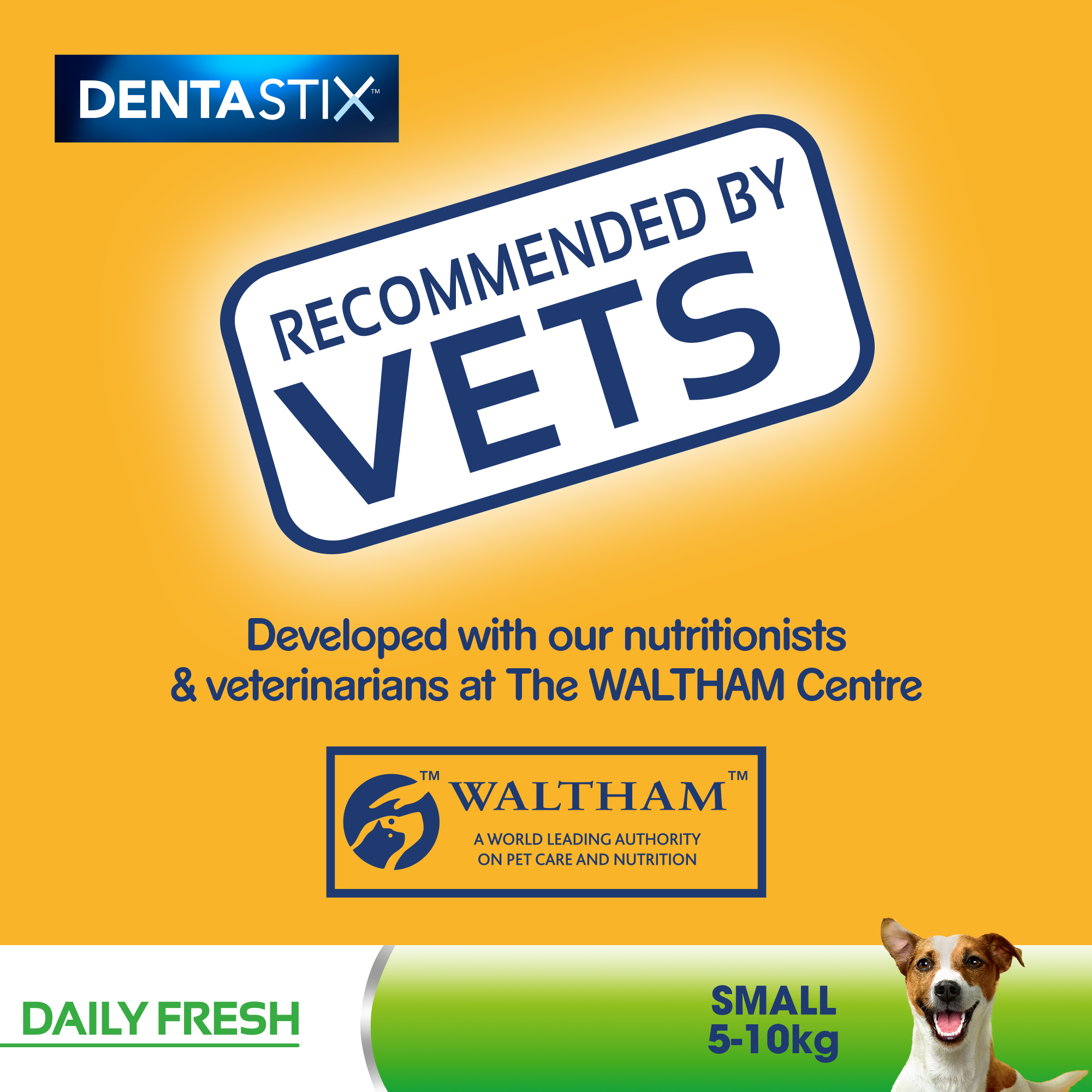 Dentastix Fresh Daily Dental Chews Small Dog 35 Sticks x 4 Pack