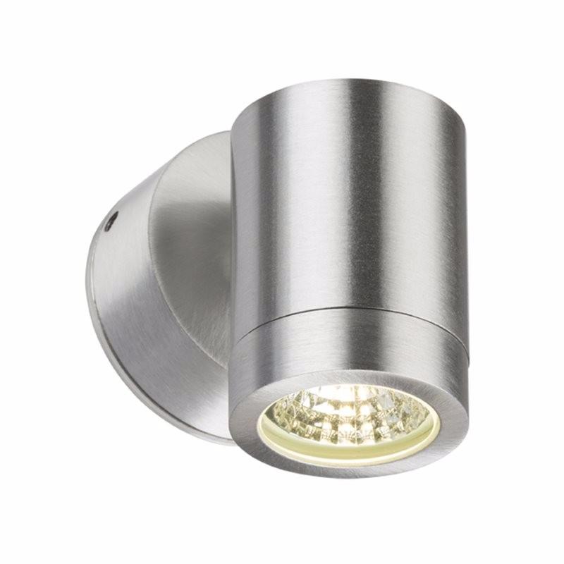 3W IP65 GU10 LED Brushed Aluminum Wall Light