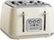 Verve 4 Slice Toaster, Cream