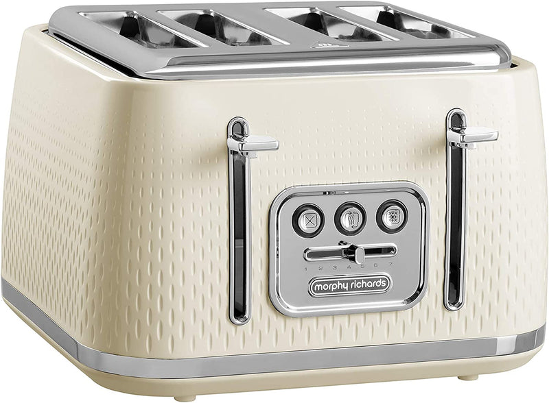 Verve 4 Slice Toaster, Cream