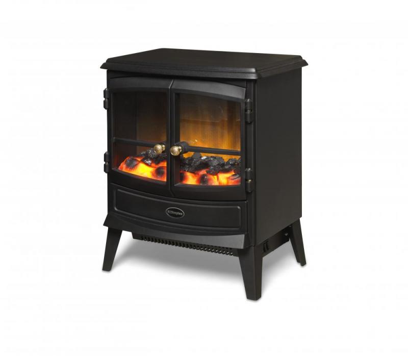 Springborne 2kW Electric Stove, Black