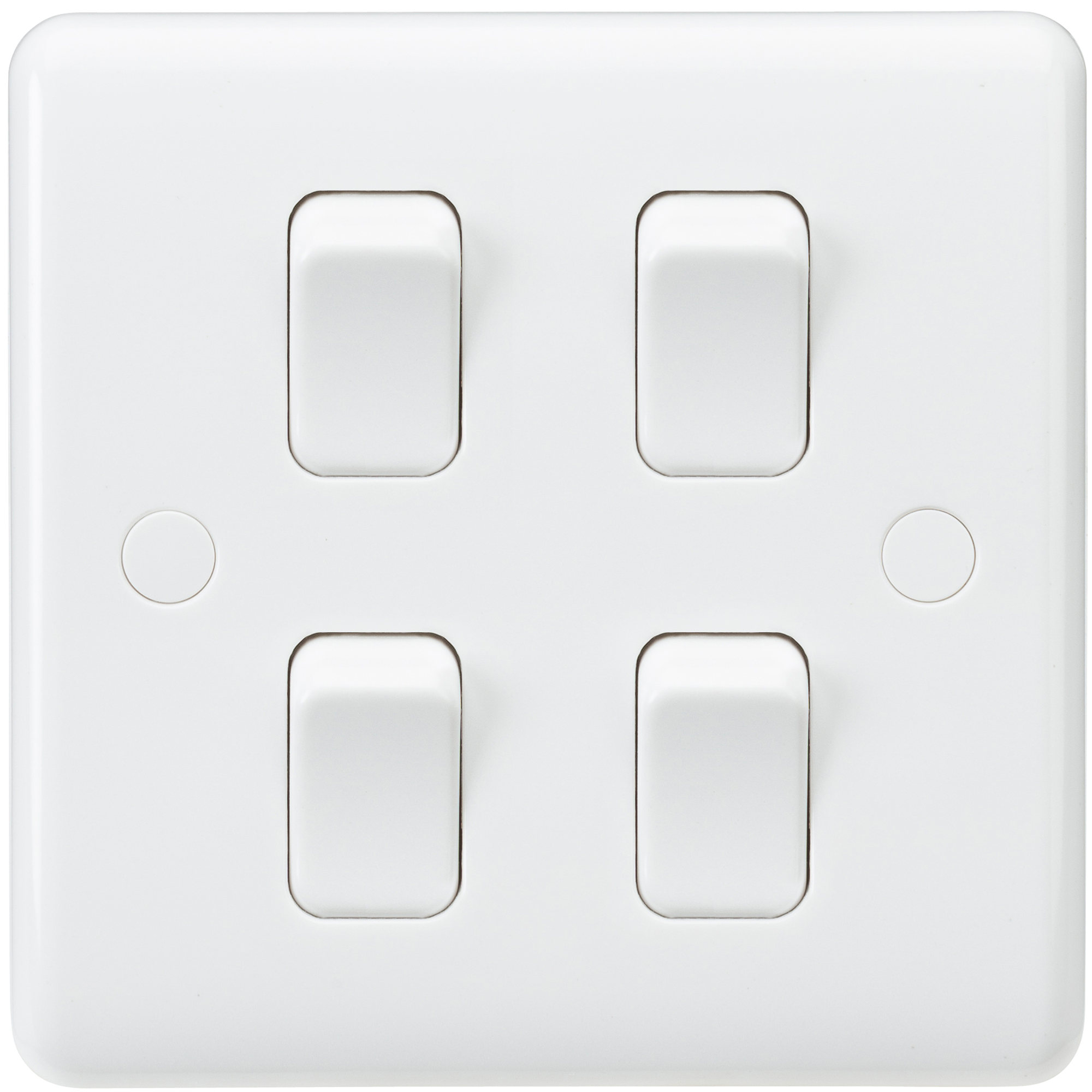 Curved Edge 10AX 4G 2-Way Switch (on single plate)