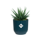 Vibes Fold 7cm Mini Round Plastic Indoor Plant Pot - Deep Blue