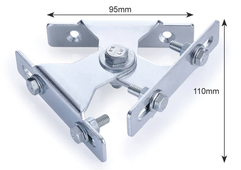 Universal Adjustable Twin Small 150w - 500w Angle Floodlight Bracket