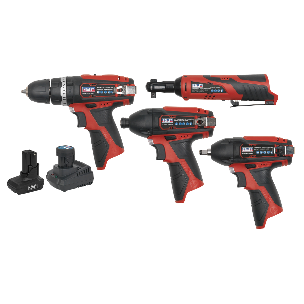 4 x 12V Cordless Tool Combo Kit