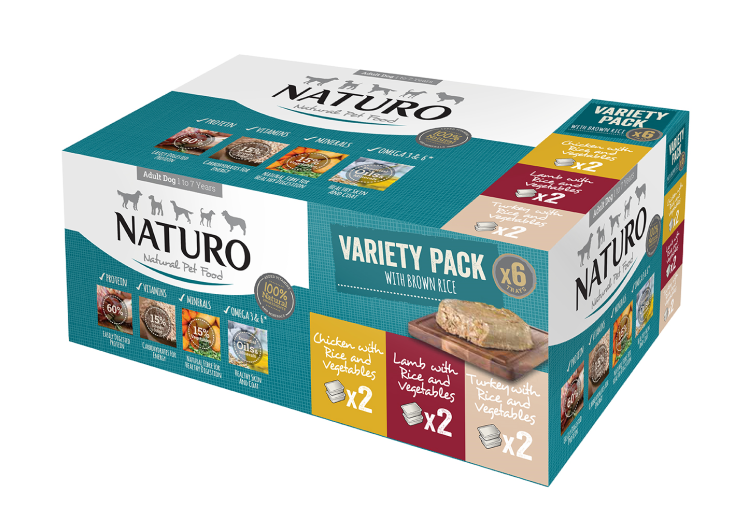 Adult Dog with Rice 400g x 6 Pack Variety Tray