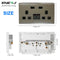 Smart Wi-Fi 13A Wi-Fi Twin Wall Sockets with 2 USB Ports (Silver)