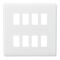 Curved edge 8G grid faceplate