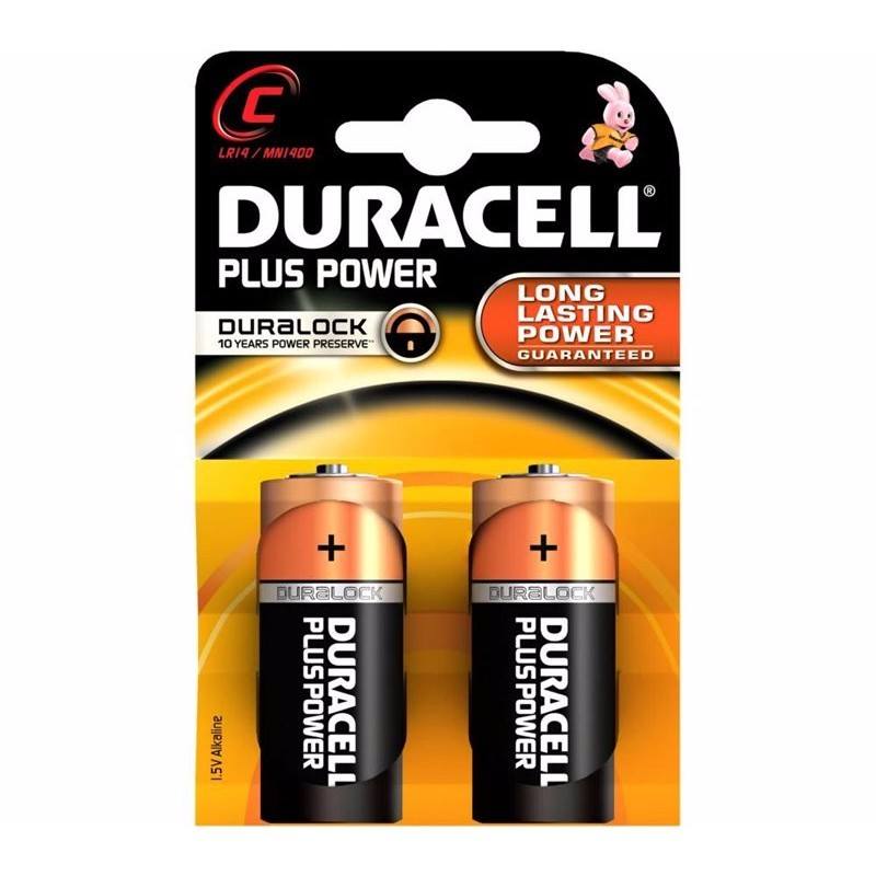 Plus Power C LR14 Alkaline Battery (2 Pack)