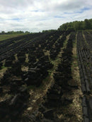 Irish Peat Natural Hand Cut Turf for Heating, 12kg