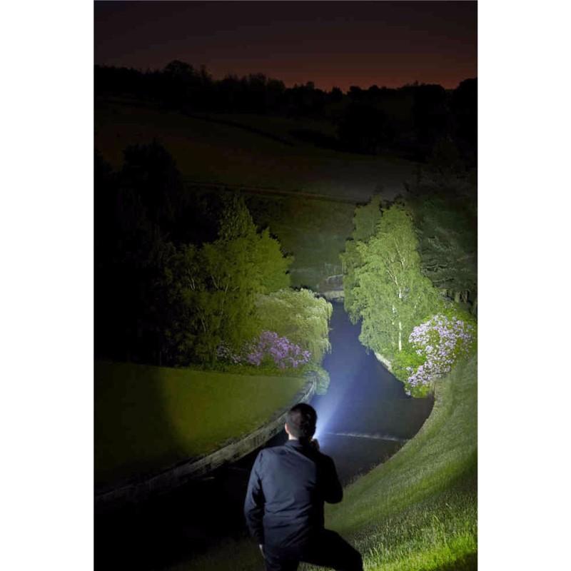 Rechargeable 400 Lumen Bright IP64 Rated Large LED Hand Torch Flashlight