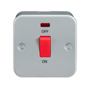 45A 1G DP 230V Metal Clad Switch With Neon