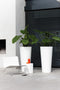 Pure 40cm Straight Round High Plastic Indoor & Outdoor Plant Pot - White