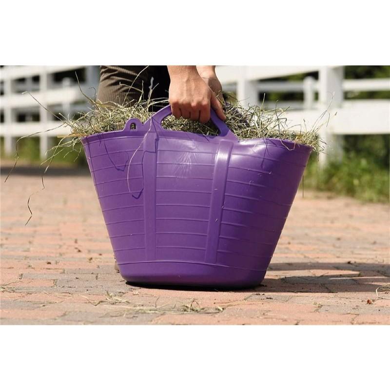 40 Litre Heavy Duty Flexi Flexible Garden Container Storage Bucket Tub - Yellow