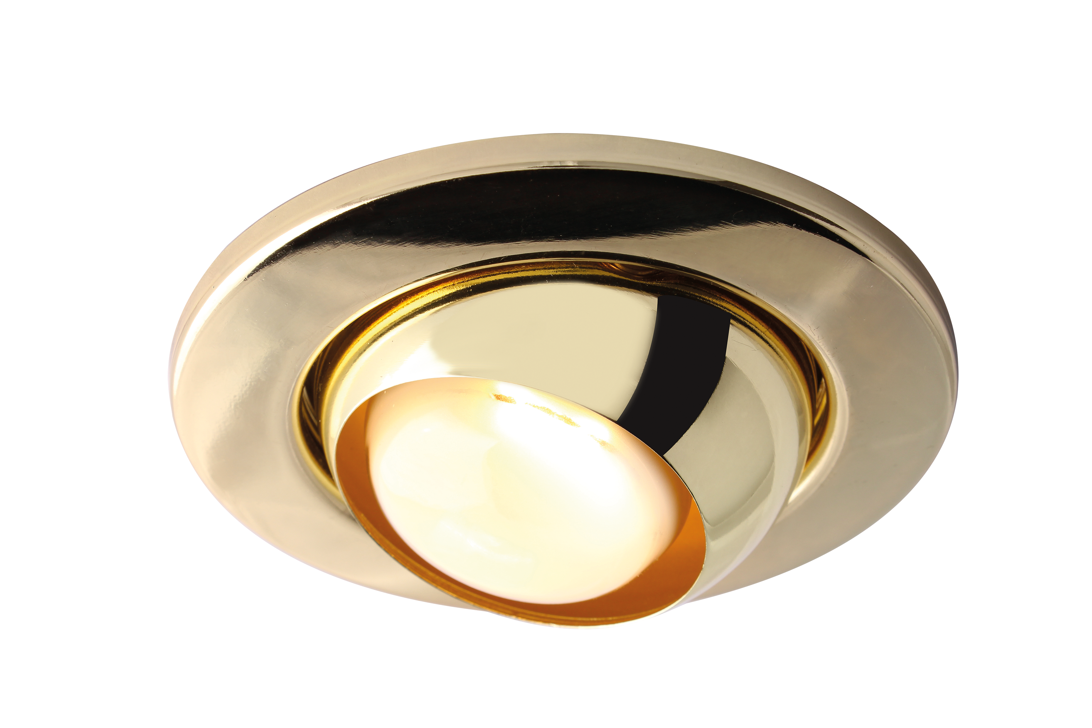 R63 ES 60W 230V Eyeball Downlight - Brass