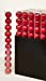 10 x 60mm Multi Finish Balls, Red