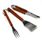 3 Piece Wooden BBQ Tool Set