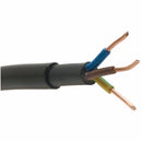 Black 1.5mm 18A 3 Core Rated 300-500V NYY-J Hi Tuff Outdoor Cable - 5m