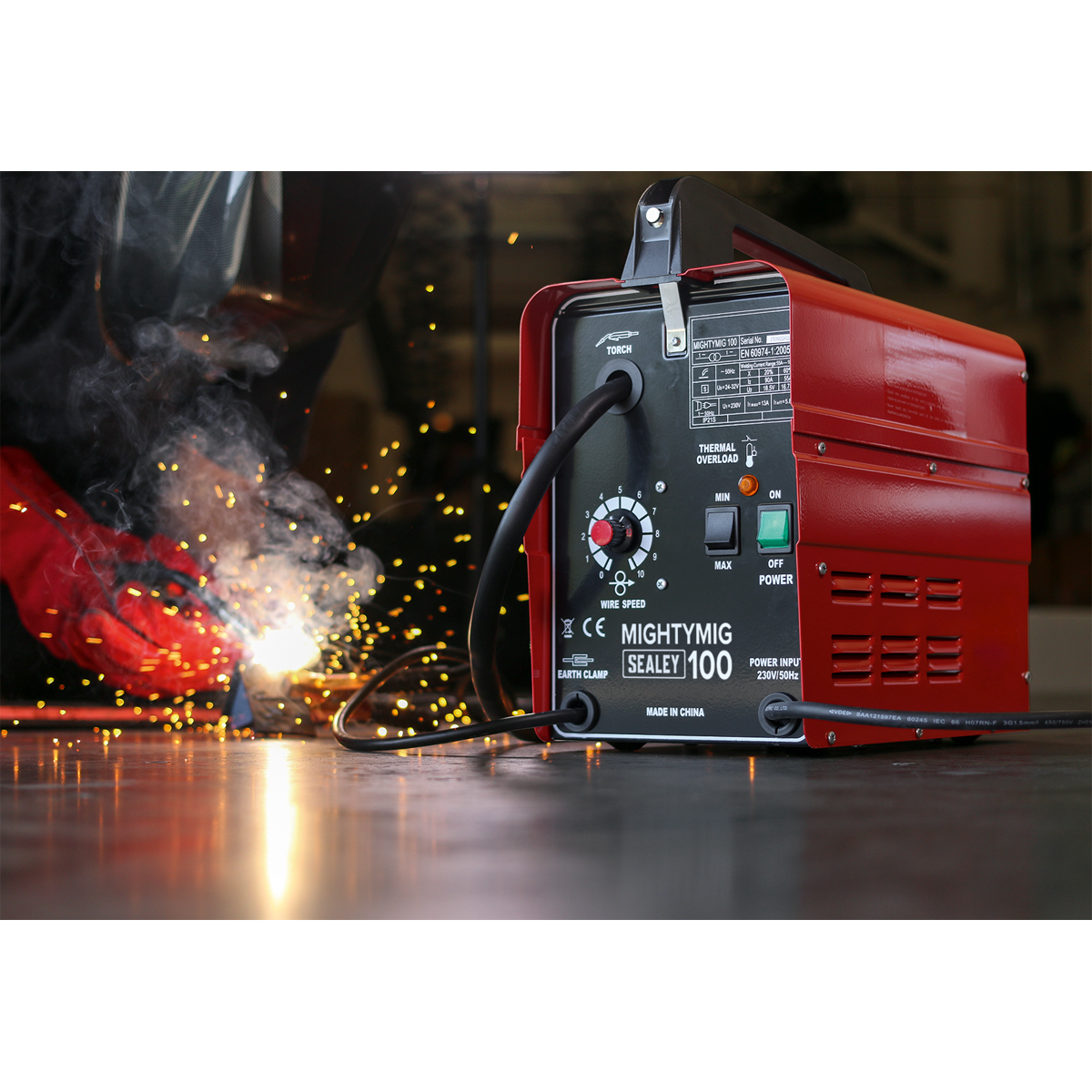 100A 230V No-Gas Mig Welder