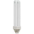 18W CFL G24q-2 4 Pin Opal DE Type Bulb - Warm White