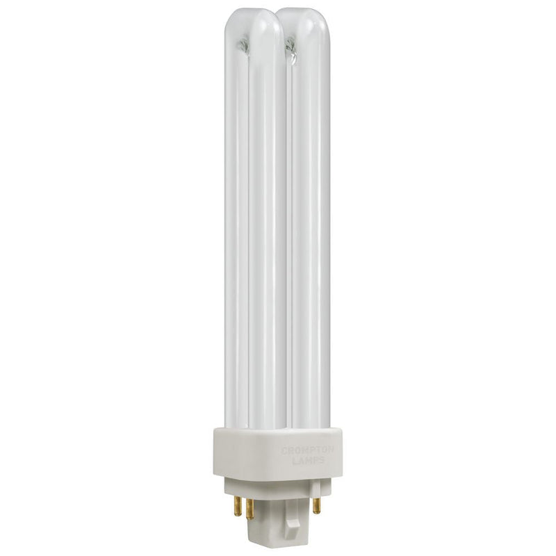 18W CFL G24q-2 4 Pin Opal DE Type Bulb - Warm White