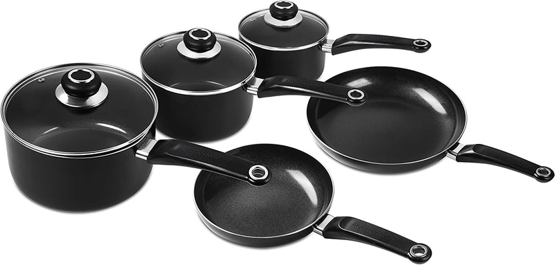 6 Piece Pan Set, Black