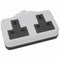 White UK 3 Pin Plug With 2 Gang 2G Socket Extension Cord Cable Lead - 2m