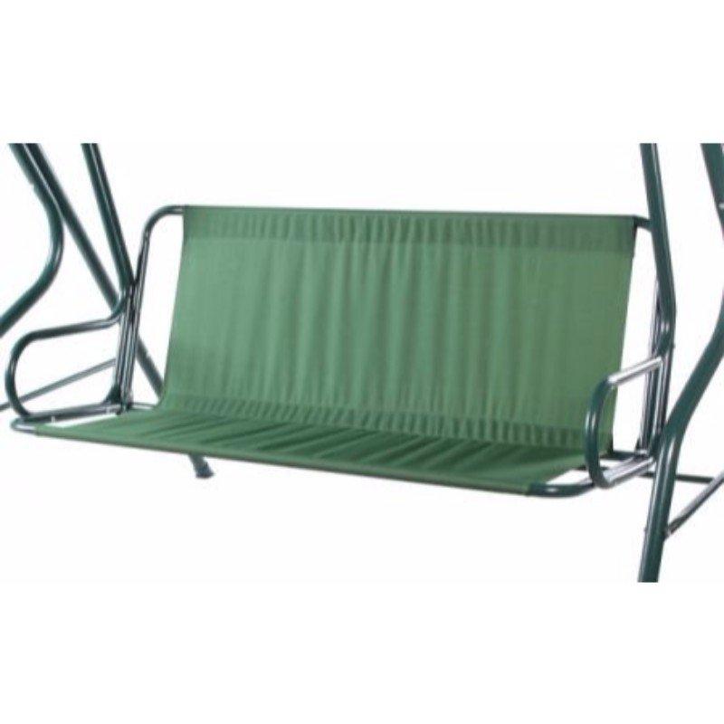 3 Seater Green & White Swinging Outdoor Garden Hammock Bench