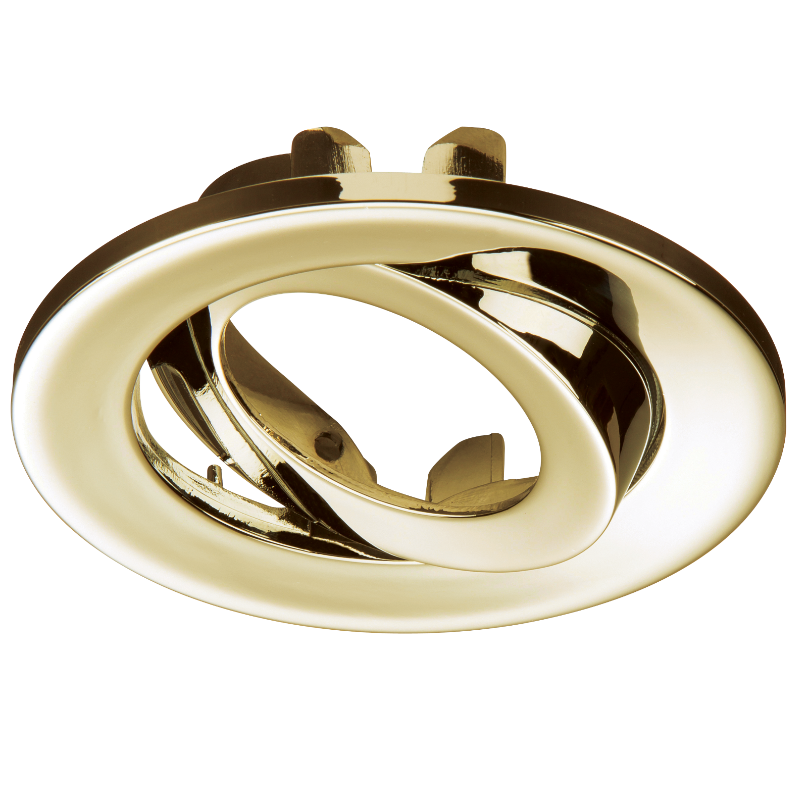 Traditional IP65 Round Fire Rated Bezels for Tilt ProKnight - Brass