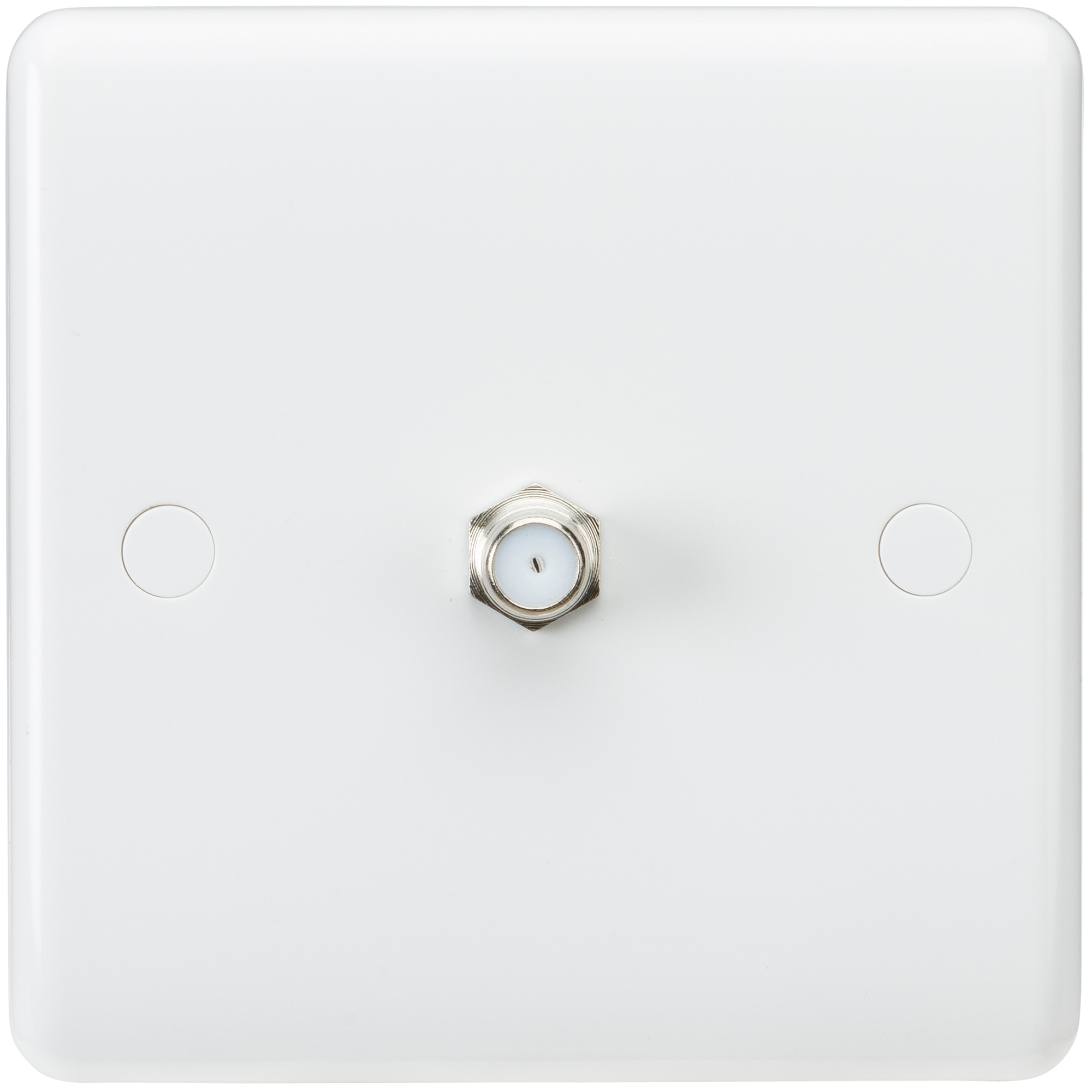 Curved Edge SAT TV Outlet (non-isolated)